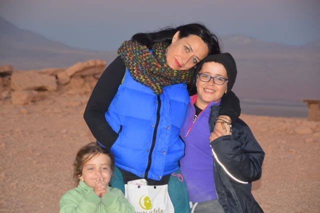 Valle de la Luna Chile con mis hijos