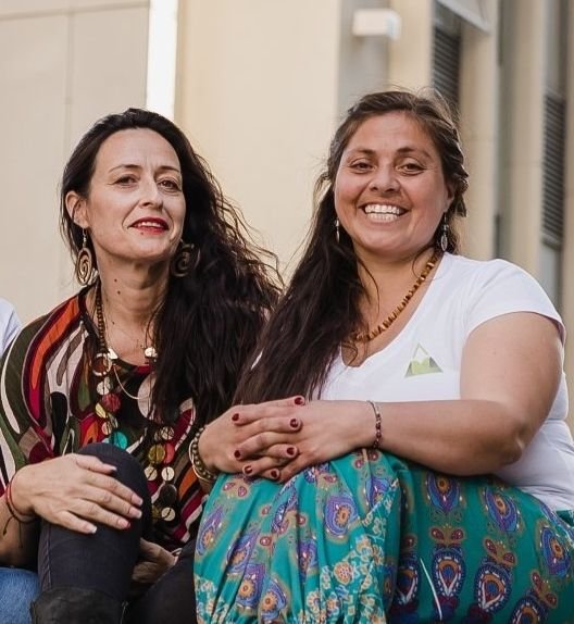 Nohemí y Katherine en el segundo viaje